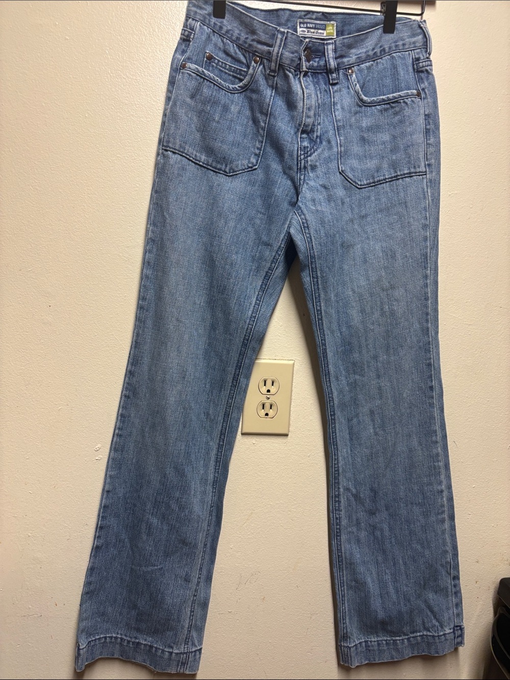 Y2K Old Navy Bootcut Jeans flap pockets low waist size 4 100 cotton